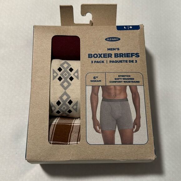 Old Navy Boxer Briefs Mens Medium 3 Pack - Picture 1 of 2